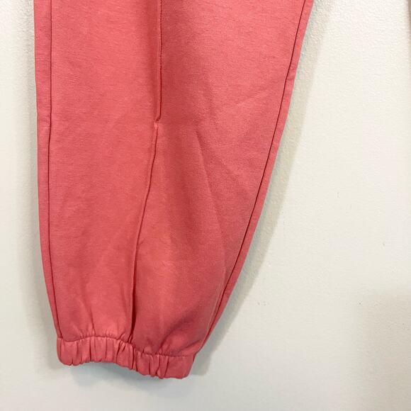 Old Navy Sweatpants Women XL Coral Pink Fleece High Rise Active Jogger Gym NWT - Picture 5 of 11